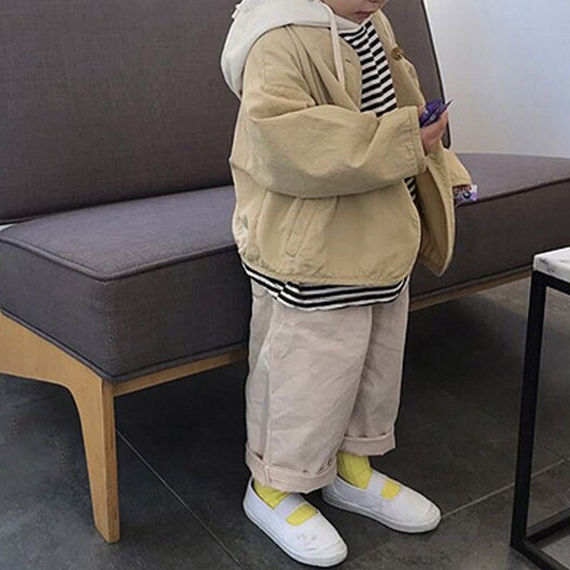 Children'S Spring New Style Coat Trendy Coat For Boys And Girls Japanese And Korean Style Loose Washed Retro Cardigan Outer Jacket 2 - Image 3