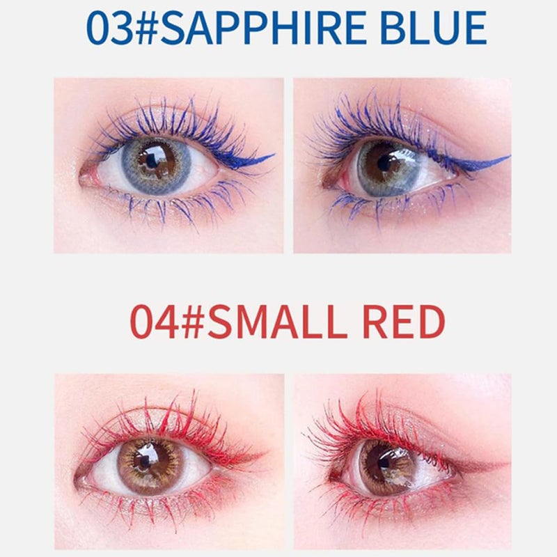 Healeved 6pcs Rainproof Mascara Beauty Tools Ultra-fine Lady Mascara Volatile Lash Colorful Makeup Eyelash Makeup Tool - Image 4