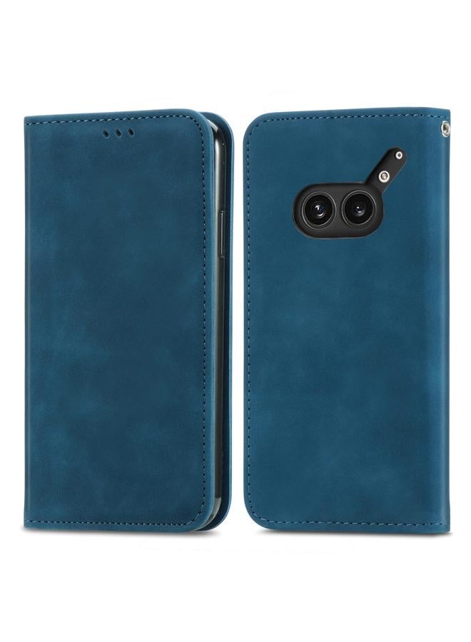 S-TOP Case For Nothing Phone 2a Plus Retro Skin Feel Magnetic Flip Leather Phone Case - Image 2
