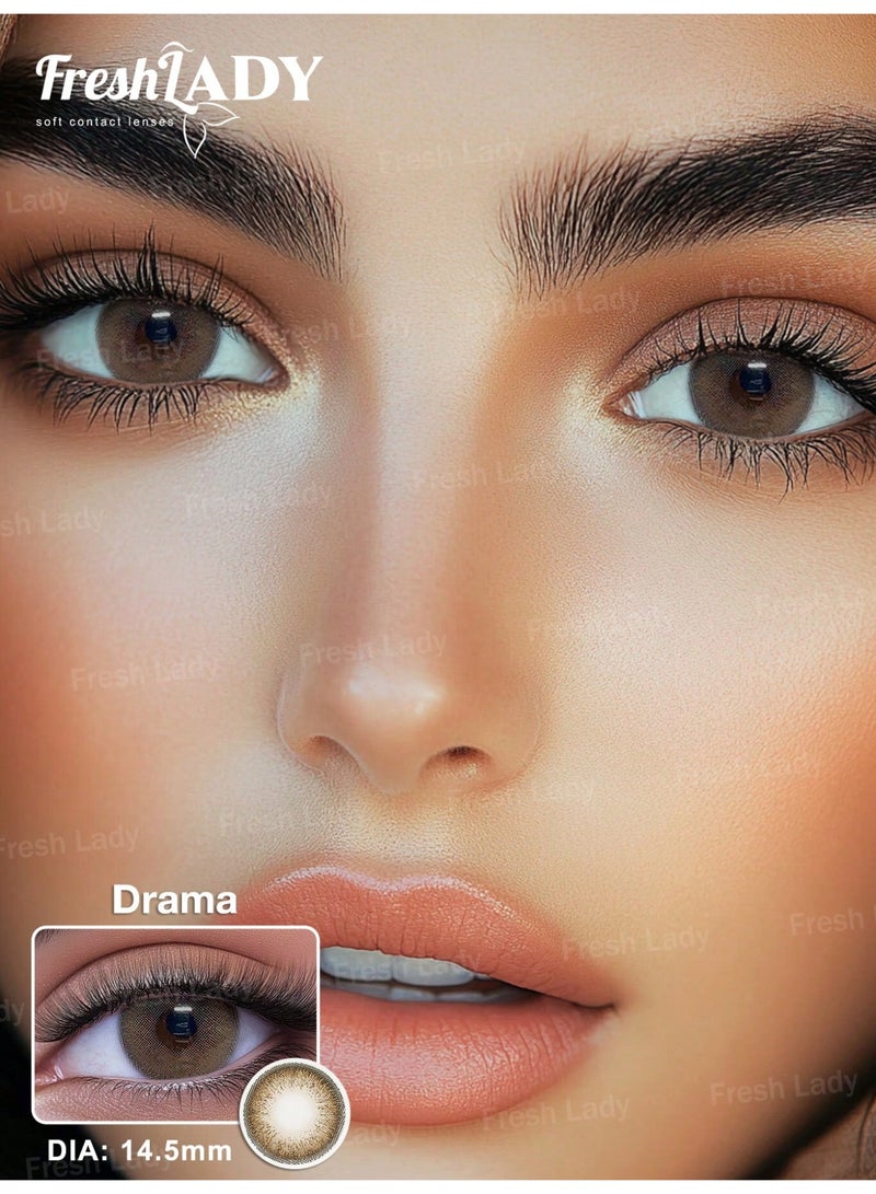 فريش ليدي عدسات لاصقه ملونه للعين - درجة دراما - Image 1