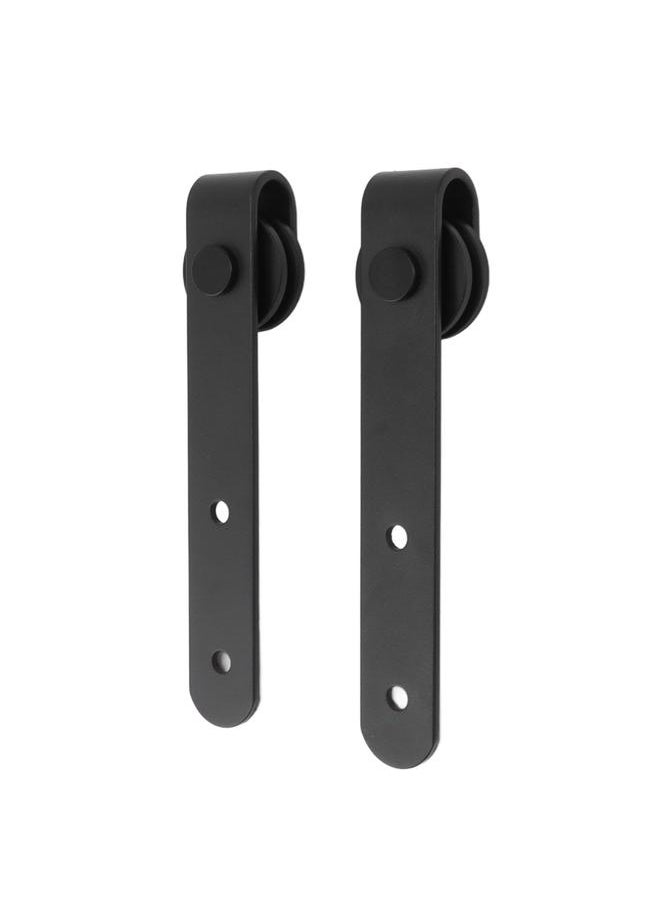 Thoraya Cabinet Door Sliding Hanging Rail Pulley Kit Smooth Silent Barn Door Style Rollers Hardware Set  - Image 4
