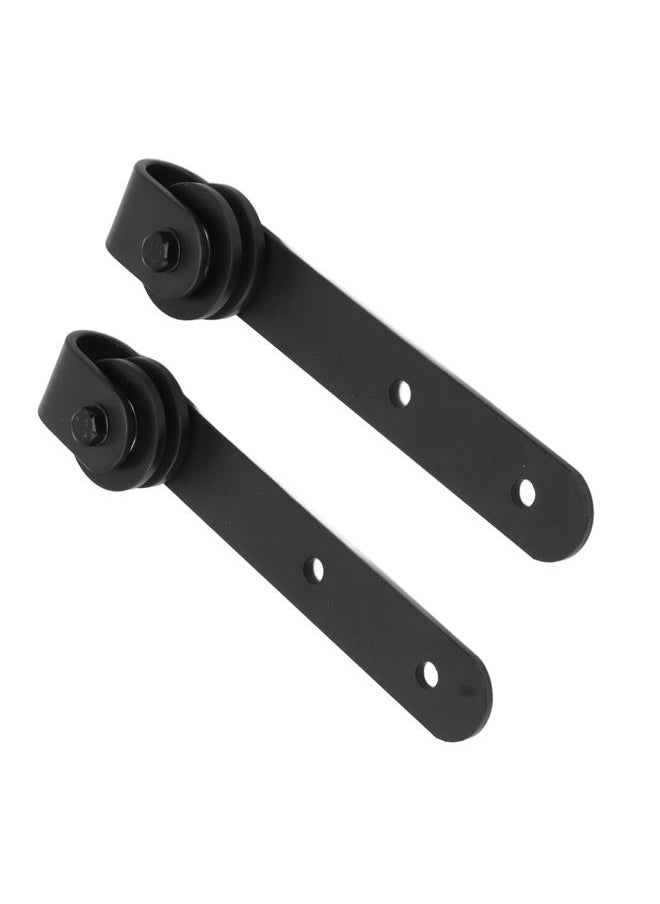 Thoraya Cabinet Door Sliding Hanging Rail Pulley Kit Smooth Silent Barn Door Style Rollers Hardware Set  - Image 5