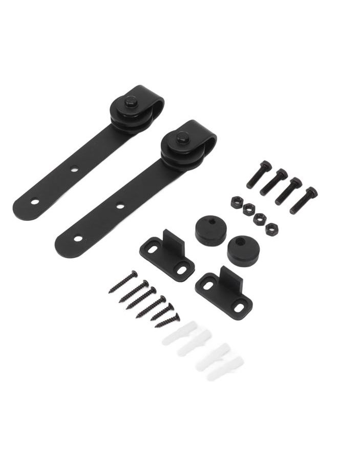 Thoraya Cabinet Door Sliding Hanging Rail Pulley Kit Smooth Silent Barn Door Style Rollers Hardware Set  - Image 1
