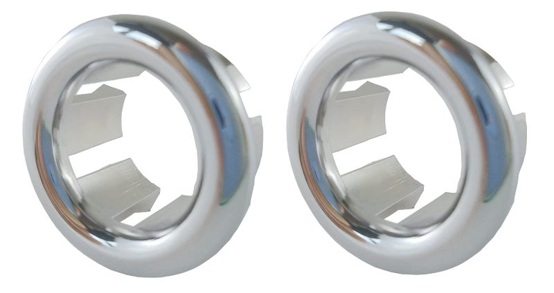 VRSS 6-Claw Bathroom Kitchen Sink Overflow Ring Basin Trim Cover Hole Insert in Caps (2Pcs Silver) - Image 5