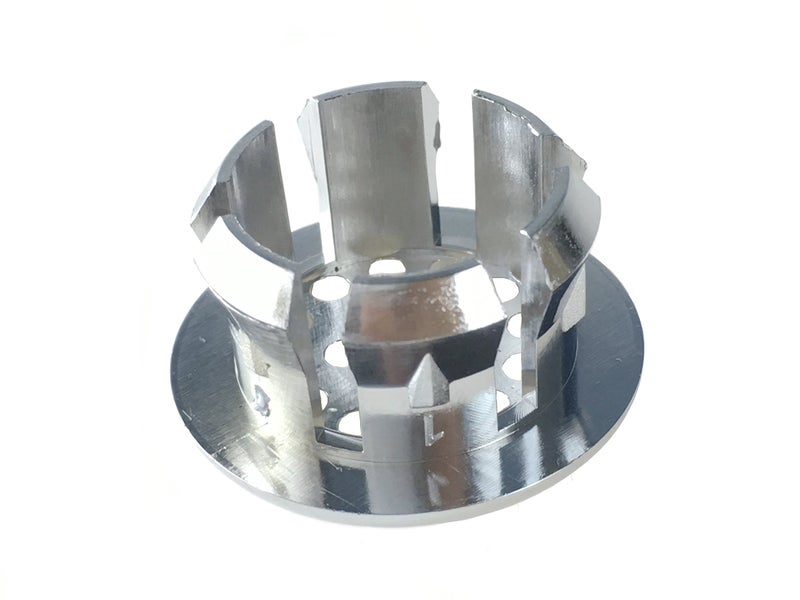 VRSS 6-Claw Bathroom Kitchen Sink Overflow Ring Basin Trim Cover Hole Insert in Caps (2Pcs Silver) - Image 3