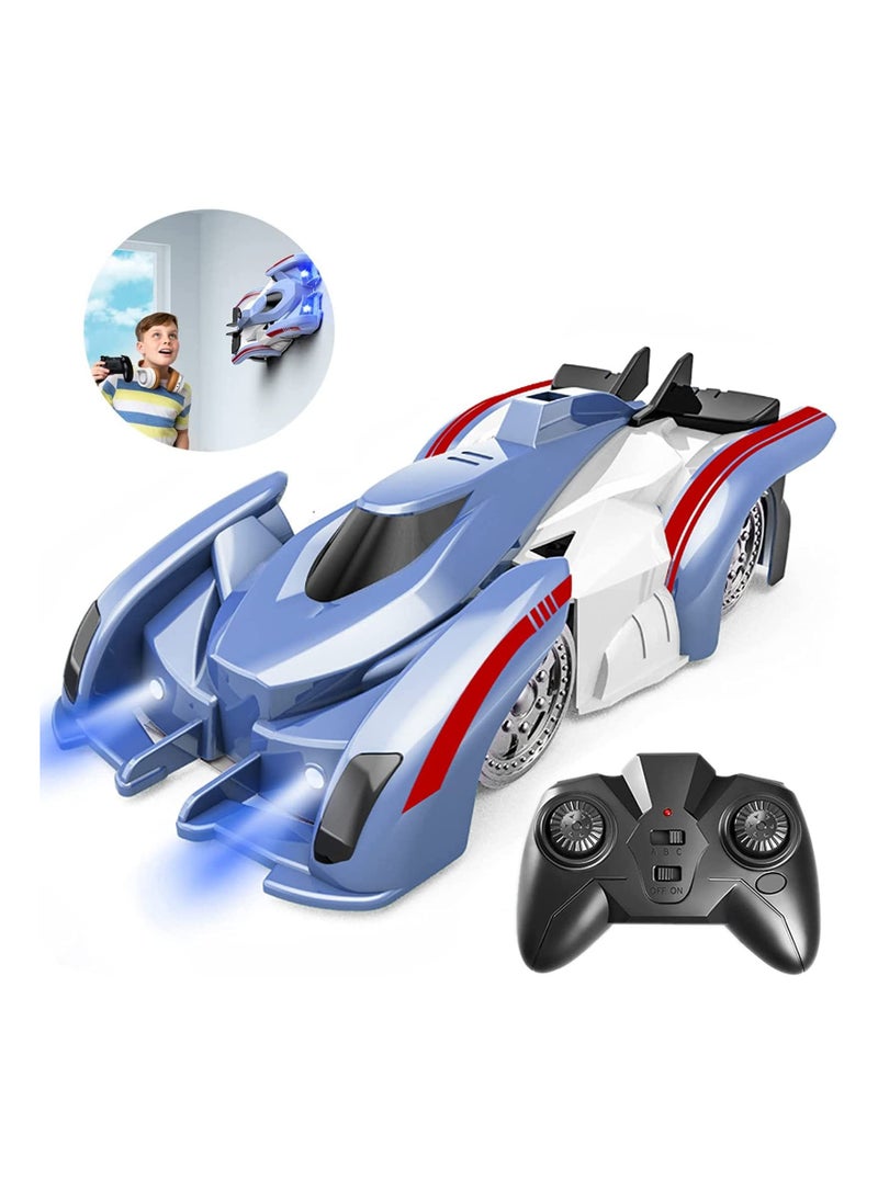 SYOSI Wall Climbing Remote Control Car Rc Cars 360°Rotating Stunt Toy Car Latest Headlights and Taillight Rechargeable High Speed Cool Toys for Boy Girl Kids Toddlers Birthday Gifts  - Image 1