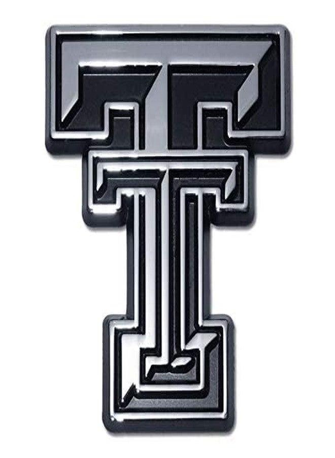 AMG Auto Emblems Texas Tech Emblem Red Raiders Premium Metal Auto Emblem (Chrome) - Image 2