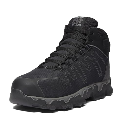 Timberland PRO Mens Powertrain Sport Mid Alloy Safety Toe Industrial Ahletic Work Shoe BlackGrey2024 New 11 W - Image 1