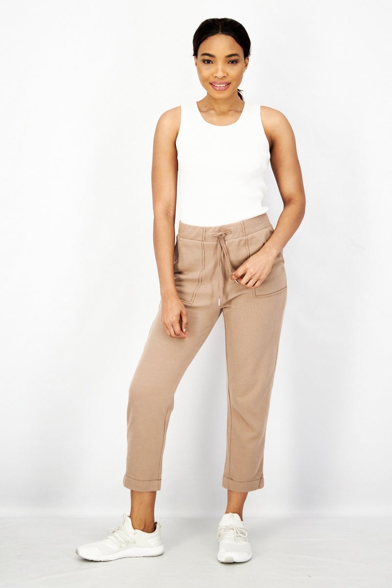 ESPRIT سروال نسائي عادي بقصة مريحة، بني - Image 3