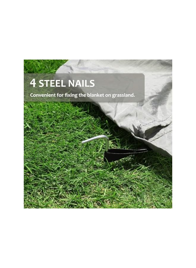 promass Oversized Nylon Waterproof beach mat, camping mat, picnic mat, Picnic Blanket - Sandproof Beach Blanket, Portable Lightweight Outdoor Blanket for Camping, Travel, Hiking - Image 3