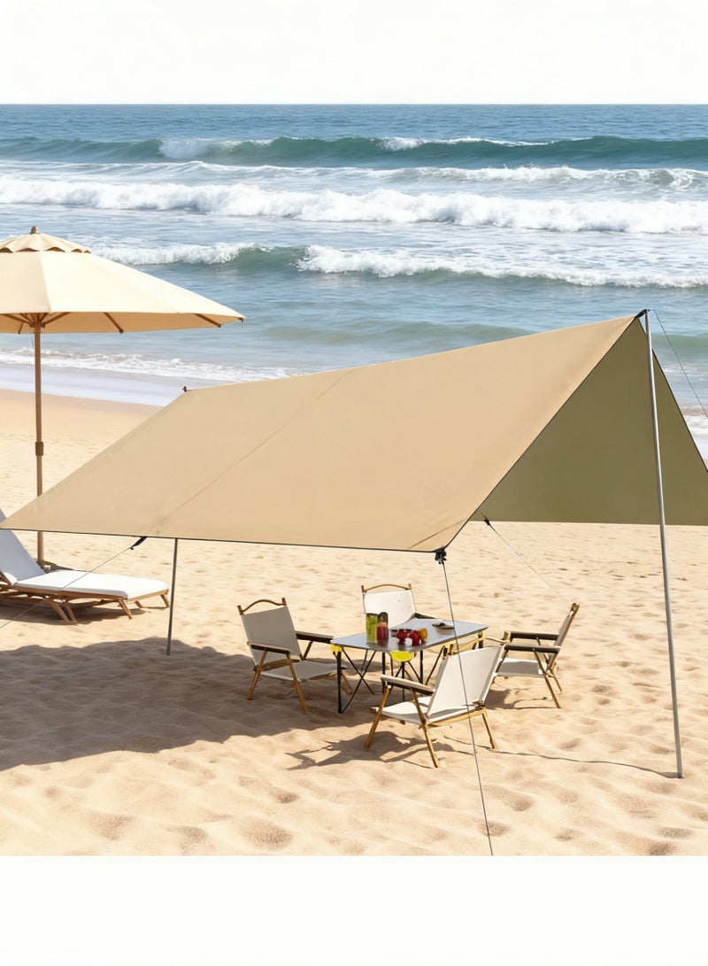 Arabest مظلة الشاطئ النهائية، خيمة كبيرة الحجم مقاومة للرياح في الهواء الطلق - مظلة شمسية محمولة وشجرة مقاومة للمطر للشاطئ والتخييم والمزيد - Image 5