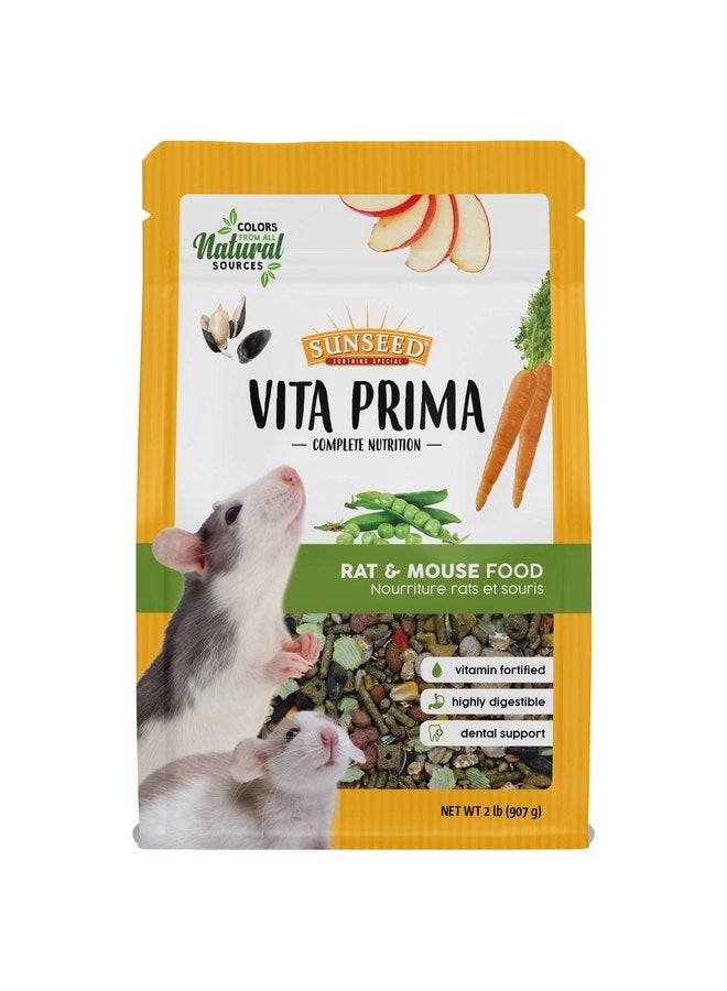 فيتاكرافت طعام Sunseed Vita Prima Complete Nutrition للفئران والجرذان، 2 رطل - Image 1