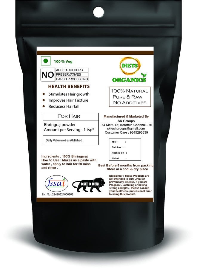 DIETS ORGANICS Bhringraj Powder For Hair Growth-100GMS - Image 5