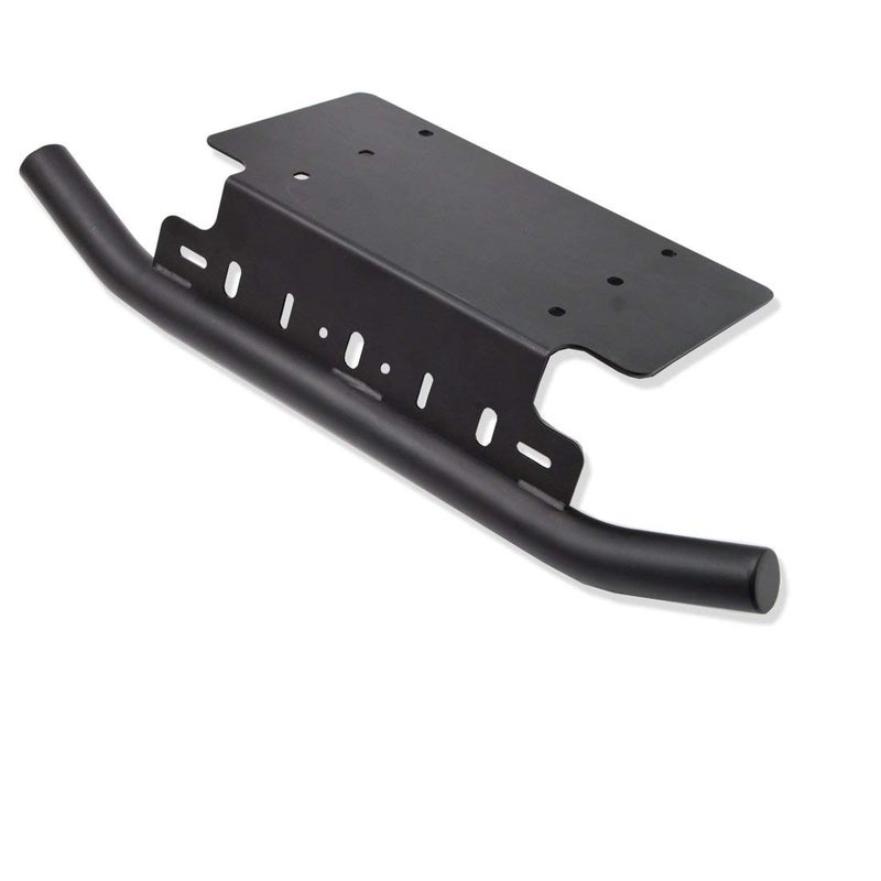 DaSen Front Bumper 6x12 inch Universal License Plate Holder Mounting Bracket Compatible with Off-Road LED Light Pod Compatible with Jeep Most ATV Truck Pickup - Image 4
