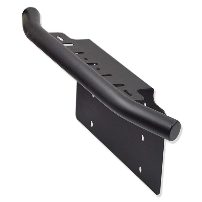 DaSen Front Bumper 6x12 inch Universal License Plate Holder Mounting Bracket Compatible with Off-Road LED Light Pod Compatible with Jeep Most ATV Truck Pickup - Image 1