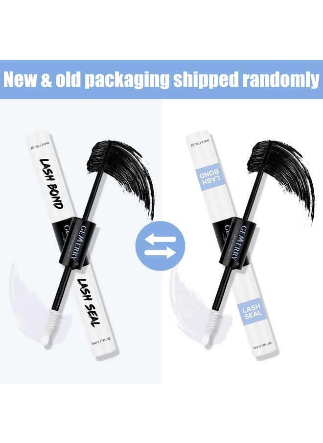GEMERRY - Bond And Seal Lash Glue Lash Bond And Seal Waterproof Lash Clusters Glue Individual Lash Glue Eyelash Glue For Diy Eyelash Extensions Black Longlasting 23 Days Overnighter Beginner(10Ml) - Image 1