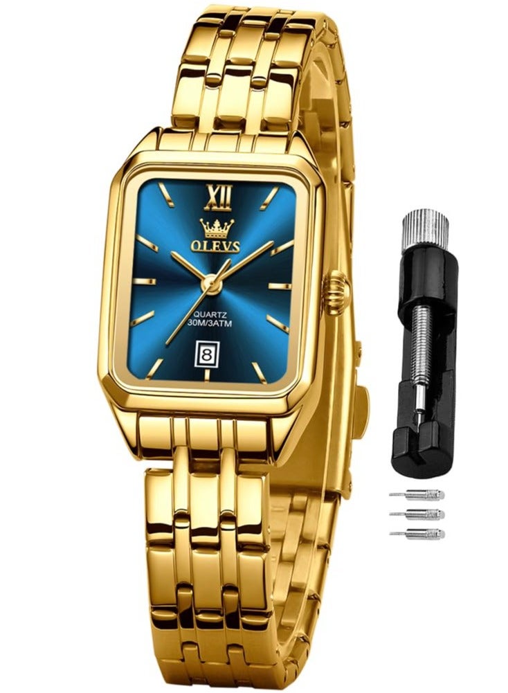 أوليفز ساعة OLEVS النسائية الأنيقة المصنوعة من الفولاذ المقاوم للصدأ ومقاومة للماء رقم 5616 - Image 1