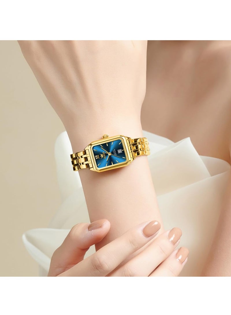 أوليفز ساعة OLEVS النسائية الأنيقة المصنوعة من الفولاذ المقاوم للصدأ ومقاومة للماء رقم 5616 - Image 2