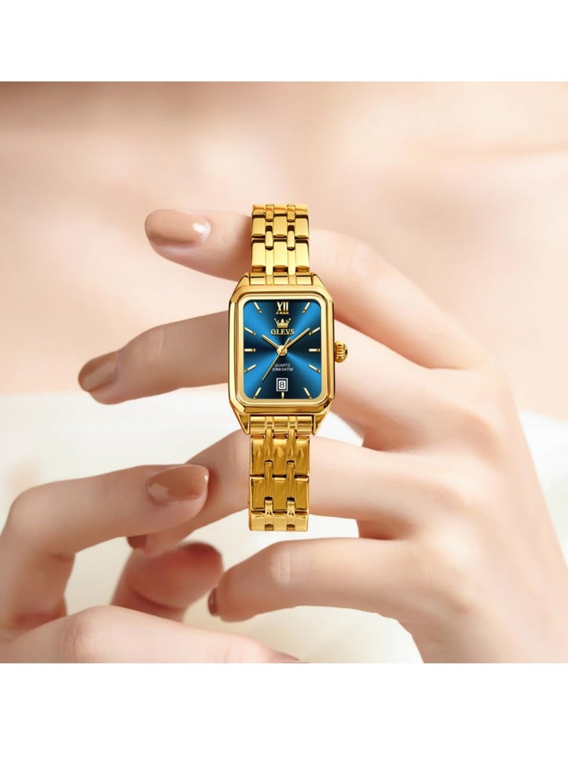 أوليفز ساعة OLEVS النسائية الأنيقة المصنوعة من الفولاذ المقاوم للصدأ ومقاومة للماء رقم 5616 - Image 3