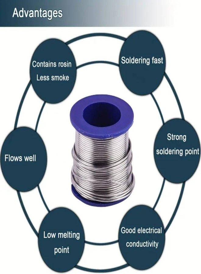 Gilhot® Two Rolls of Rosin Core Solder Wire 50gm With Welfix Flux Soldering Paste 20gm Combo Pack New - Image 5