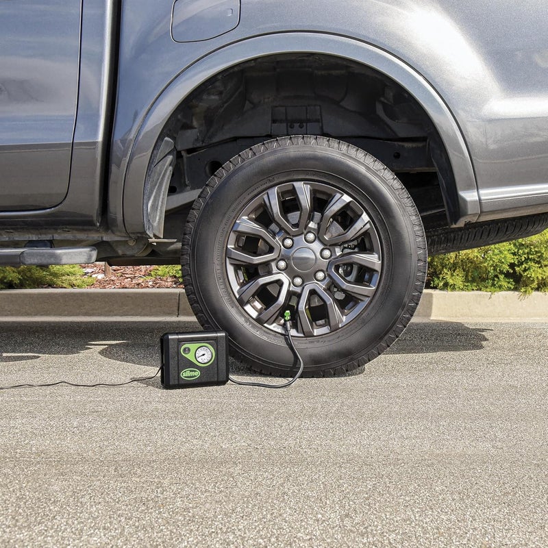 Slime Tire Inflator XL 40090, Quickly Inflates Large Tires of Trucks & SUVs, Quick Connect Air Hose & Space Saving Cord Storage, Inflates Tire in 5/7 mins - Image 2