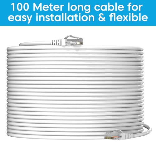 Sounce Cat6 Ethernet Cable 100 Meter – High Speed 550MHz / 10Gbps LAN Network Cable with RJ45 Metal Shielded Connectors | Heavy-Duty Internet Patch Cord for Router, Modem, Gaming, CCTV - Image 5