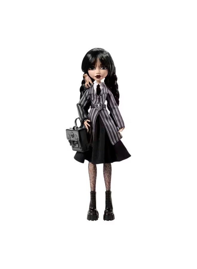 Monster High x Wednesday Wednesday Addams Doll in Nevermore Academy Uniform with Thing (25.4 cm) - Image 3