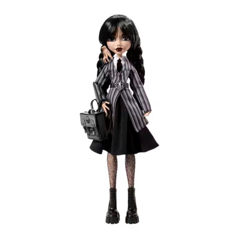 Monster High x Wednesday Wednesday Addams Doll in Nevermore Academy Uniform with Thing (25.4 cm) - Image 1
