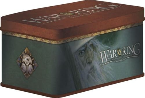 Ares Games War of The Ring Second Edition Card Box and Sleeves Gandalf Version 120CT Durable and Sturdy TTRPG TCG Card Storage Designed for use with War of The Ring Second Edition Sleeve Size 68 x 120mm - Image 1