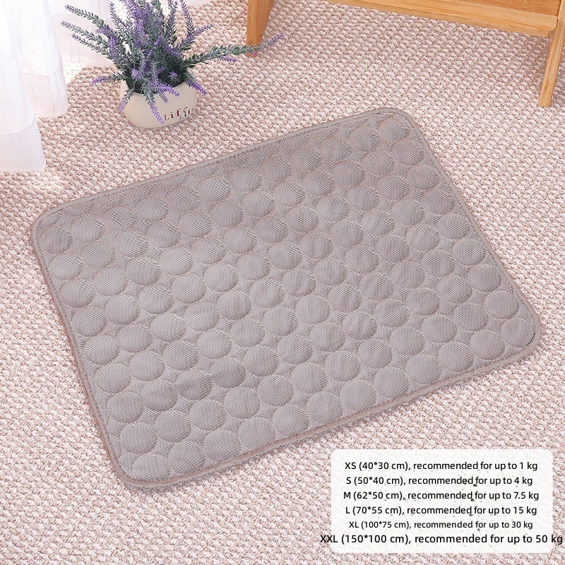 PET DOG ICE SILK COOL MAT - Summer Pet Bed for Dogs and Cats, Breathable & Washable - Image 1
