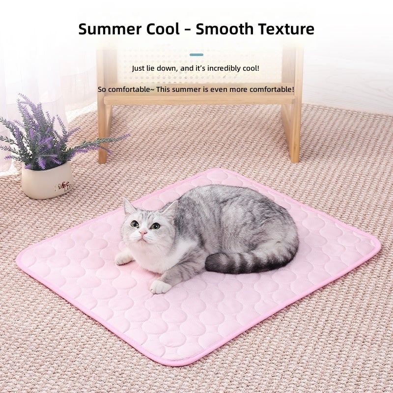 PET DOG ICE SILK COOL MAT - Summer Pet Bed for Dogs and Cats, Breathable & Washable - Image 3