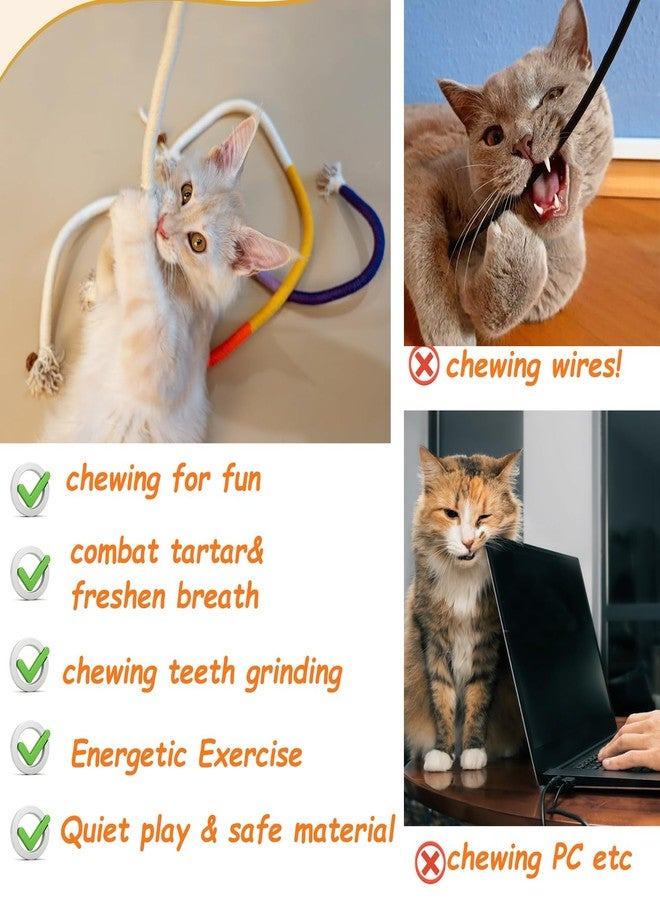 itPlus Cat Toys Chew Toys Catnip Rope Toys with Refillable Natural Catnip, Safe Teeth Cleaning Toy for Indoor Kittens Dental Care Cats Teeth Cleaning Interactive Cat Nip Kitty Toys for All Indoor Cats - Image 2