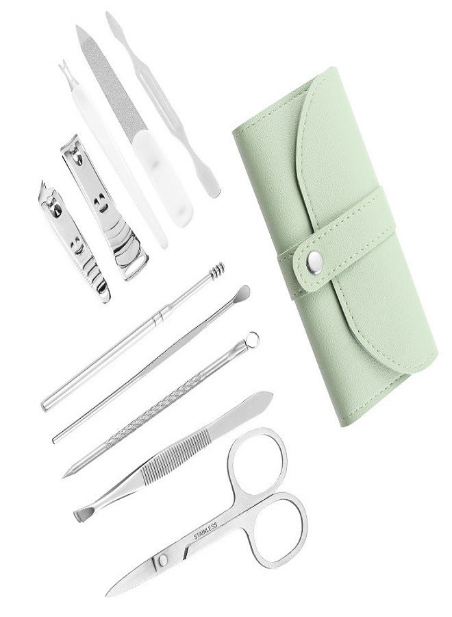 10-piece manicure knife, pedicure knife, eyebrow trimmer, nail clipper set - Image 2