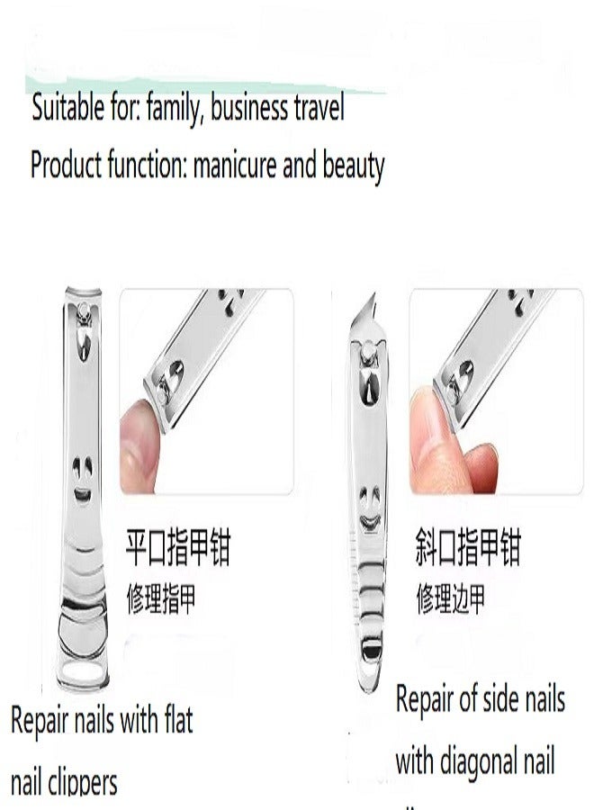 10-piece manicure knife, pedicure knife, eyebrow trimmer, nail clipper set - Image 3