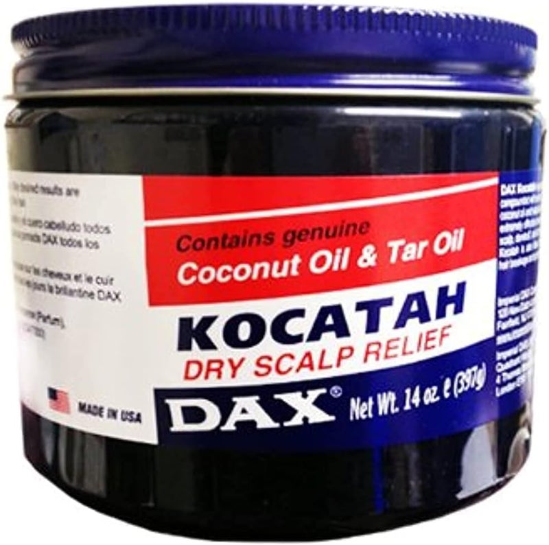 DAX Kocatah Dry Scalp Treatment with Coconut Oil and Tar Oil - 14 Ounce Jar (414ml) - Image 1