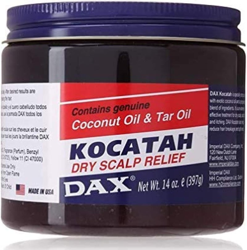 DAX Kocatah Dry Scalp Treatment with Coconut Oil and Tar Oil - 14 Ounce Jar (414ml) - Image 2