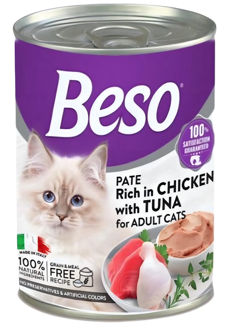 Beso Wet cat food (24 packs) - Beso - Tuna & chicken - 24 × 400g  - Image 2
