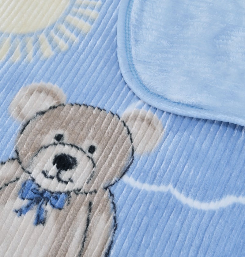 Morano Coco Baby Blanket- Microfiber- 120x90 cm Teddy Bear Blanket for Baby- light weight Soft & Cozy Nursery Throw- Recieving blanket- Swaddle - Image 3
