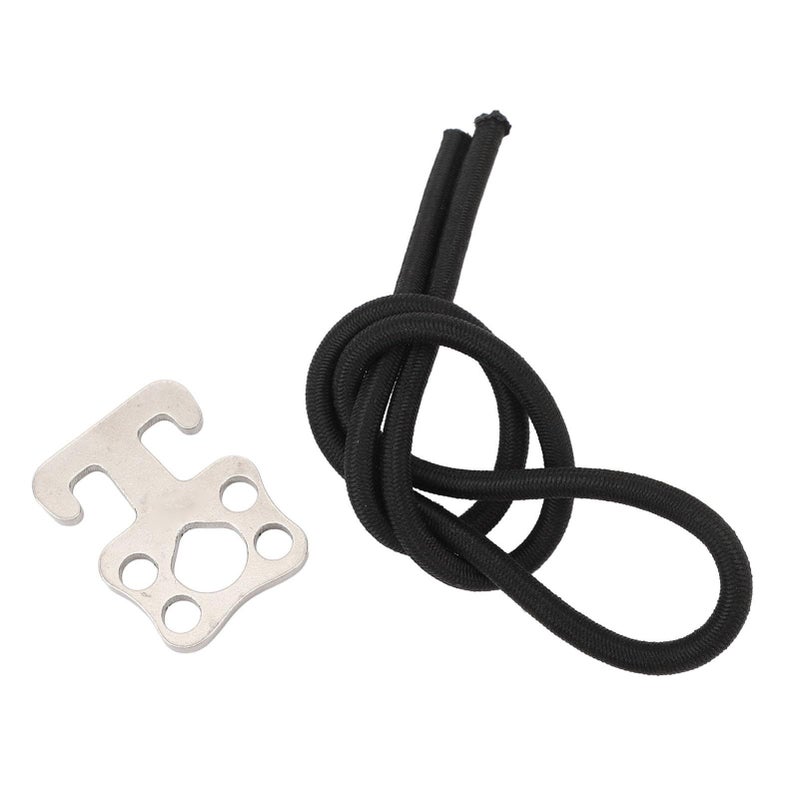316 Stainless Steel Sidemount Diving Plate Hook With Bungee Tie Multifunctional Diving Accessory - Image 3