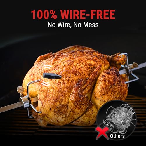 ThermoPro TempSpike Plus 600FT Wireless Meat Thermometer with Upgraded Ultra-Thin Probe, Bluetooth Meat Thermometer Wireless for Outside Grill, Smoker Thermometer for BBQ Oven Rotisserie Sous Vide - Image 4