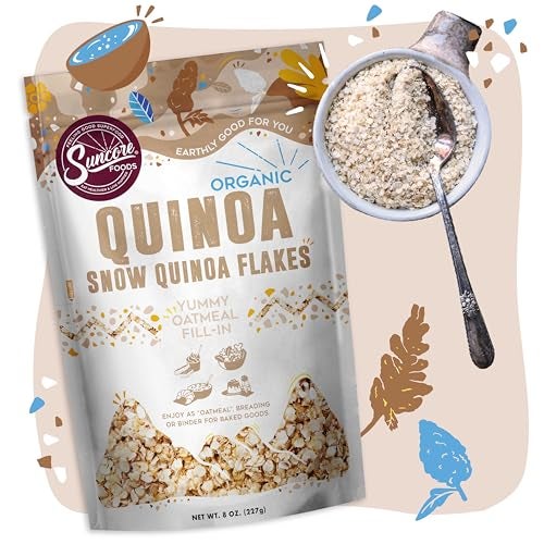 Suncore Foods Organic Snow Quinoa Flakes, Gluten-Free, Non-GMO, 8oz (1 Pack) - Image 3