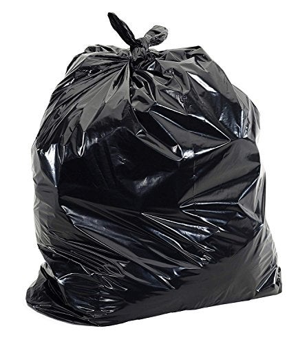Aluf Plastics 55-60 Gallon Trash Bags - (100 Count) 1.25 MIL (Equiv) Low Density Plastic Garbage Bags - 38" x 58" for Home, Kitchen, Office, Commercial - Image 1
