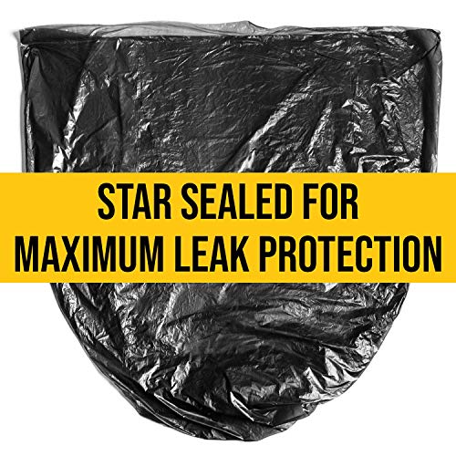 Aluf Plastics 55-60 Gallon Trash Bags - (100 Count) 1.25 MIL (Equiv) Low Density Plastic Garbage Bags - 38" x 58" for Home, Kitchen, Office, Commercial - Image 4