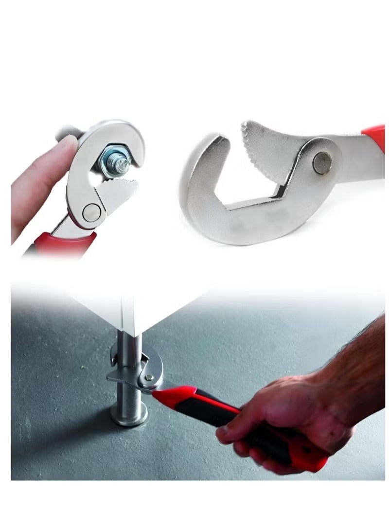 Stainless Steel Adjustable Multi-Function Wrench, 2-Piece (Multi-Colour) - Image 5