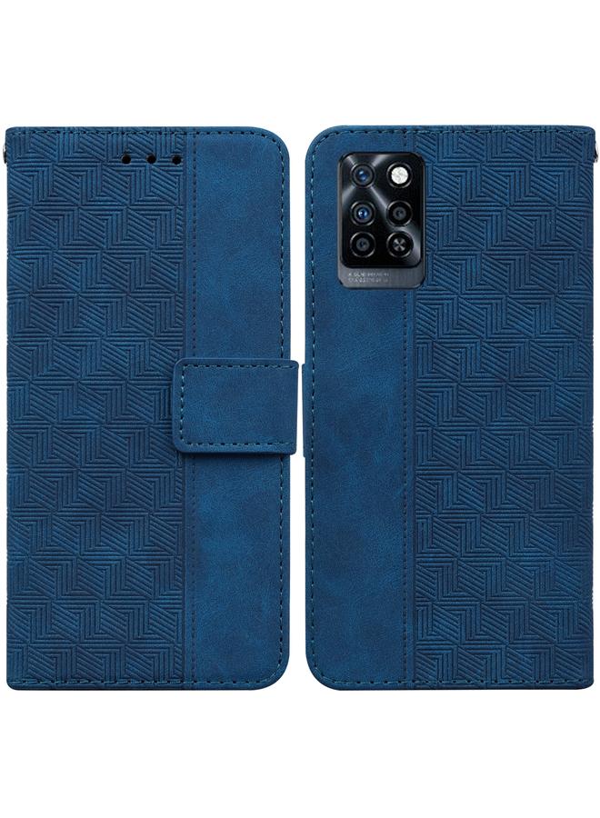 S-TOP Case For Infinix Note 10 Pro X695 Geometric Embossed Leather Phone Case - Image 1