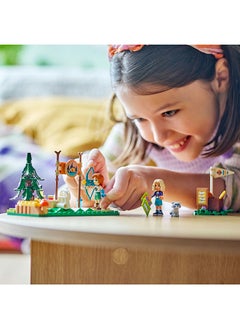 LEGO LEGO Friends Adventure Camp Archery Range Playset, Kids Building Toy with Toy Bow and Arrows for Boys and Girls 6+ Years, 2 Mini Dolls and Raccoon Figure, Kids Gift 42622  - Image 3