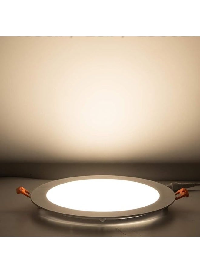 Lynacz Original 2 Pack 24W Super Bright LED Round Recessed Ceiling Panel Light, 8 inch, Ultra-Slim Downlight Flat Panel - Image 2