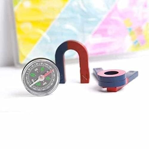KRYTONE�6PCS Science Magnets Set for Education Science School Classroom Experiment Tools for Kids Including Bar/Ring/Horseshoe/Thread/Car Magnets (N0:-1) - Image 2