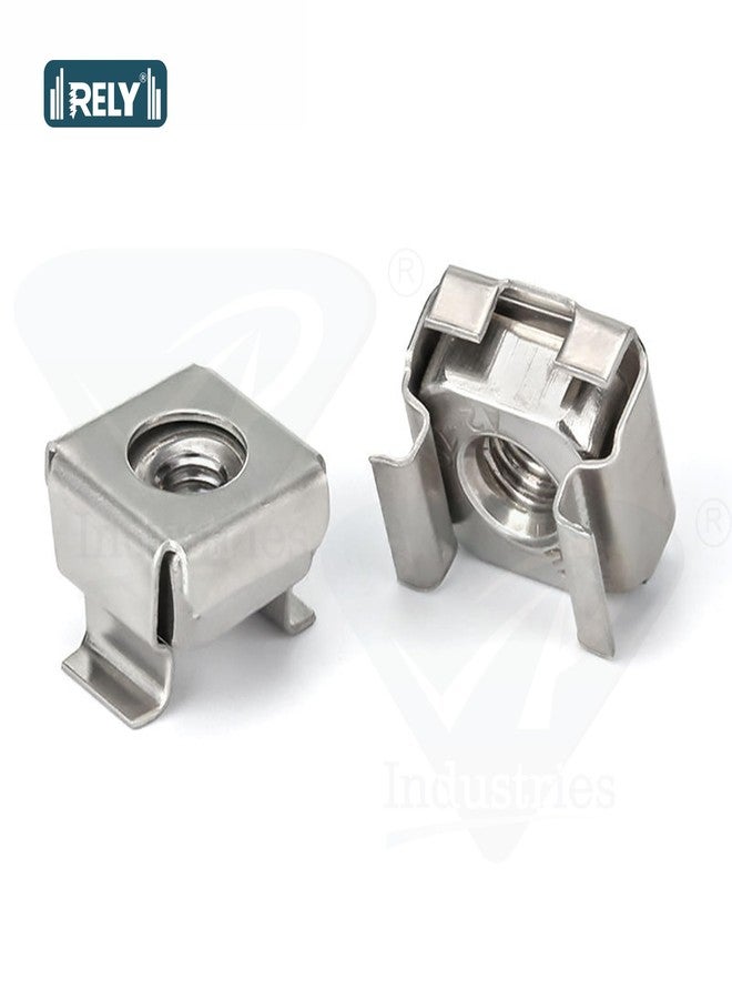 RELY+ Rely®⇒VP INDUSTRIES (Pcs-50) M6 Cage Nut Mild Steel Zinc Plated | MS Cage Floating Nuts for Racks, Computer Case Etc. - Image 2