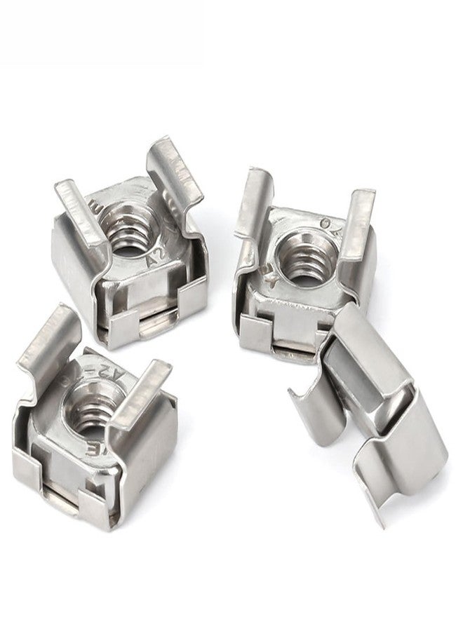RELY+ Rely®⇒VP INDUSTRIES (Pcs-50) M6 Cage Nut Mild Steel Zinc Plated | MS Cage Floating Nuts for Racks, Computer Case Etc. - Image 1